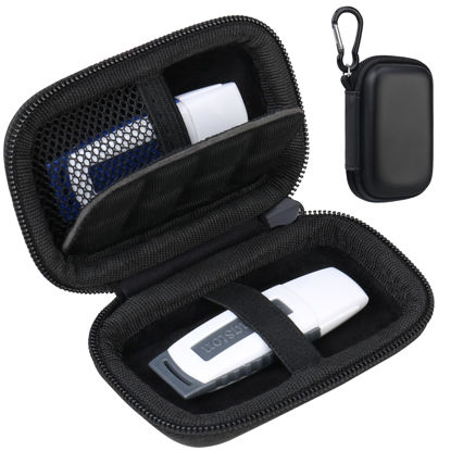 Picture of Lacdo USB Flash Drive Case, USB Storage Case, USB Holder Storage Bag, Thumb Drive Caes for SanDisk/Samsung USB Flash Drive USB Case, Jump Drive Case, Electronic Accessories Organizer, Black