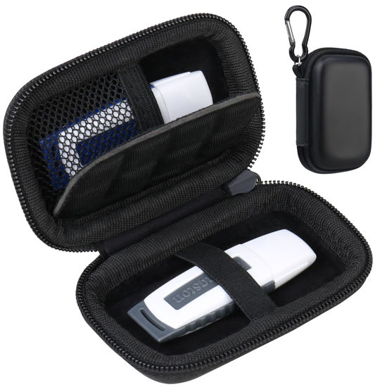 Picture of Lacdo USB Flash Drive Case, USB Storage Case, USB Holder Storage Bag, Thumb Drive Caes for SanDisk/Samsung USB Flash Drive USB Case, Jump Drive Case, Electronic Accessories Organizer, Black