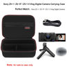 Picture of Elonbo Carrying Case for Sony ZV-1 / ZV-1F / ZV-1 II Vlog Digital Camera, Bluetooth Grip Vlogger Accessory Kit for Vlogging YouTube Live Video 4K Camera Travel Storage Cover Bag, Black