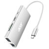Picture of Acer USB C Hub with 4K HDMI, 9-in-1 USB C to Ethernet Adapter, 5Gbps USBA 3.0 Docking Station, VGA Splitter, SD Card Reader, PD 100W Charging for MacBook, Acer, Laptops, Surface and More (Silver)