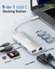 Picture of Acer USB C Hub with 4K HDMI, 9-in-1 USB C to Ethernet Adapter, 5Gbps USBA 3.0 Docking Station, VGA Splitter, SD Card Reader, PD 100W Charging for MacBook, Acer, Laptops, Surface and More (Silver)
