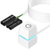 Picture of Oddtone PC Switch Button, Desktop Computer Power Switch, Power Supply Control Adapter Cable 65 inch External PC Power Button PC Case Motherboard Switch On Off Power SW LED Light Cables