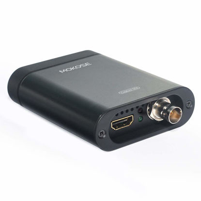 Picture of MOKOSE USB3.0 HDMI/SDI Video Capture Card for Windows, Linux, OS X (Mac) HD Loop Thru Game Dongle Grabber Device 1080P 60fps UVC Free Driver Box