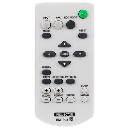 Picture of Allimity RM-PJ8 RMPJ8 Replacement Remote Compatible with Sony Data Projector VPL-PXZ10 VPL-DX142 VPL-DX122 VPL-DX102 VPL-DW122 VPL-EW295 VPL-EW255 VPL-EW235 VPL-EX295 VPL-EX290 VPL-EX255 VPL-EX250