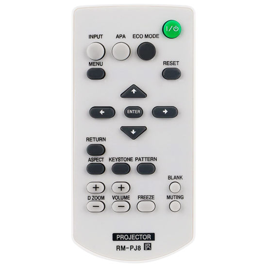 Picture of Allimity RM-PJ8 RMPJ8 Replacement Remote Compatible with Sony Data Projector VPL-PXZ10 VPL-DX142 VPL-DX122 VPL-DX102 VPL-DW122 VPL-EW295 VPL-EW255 VPL-EW235 VPL-EX295 VPL-EX290 VPL-EX255 VPL-EX250