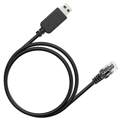 Picture of Radar Detector Cable, USB to RJ11 Cable,RJ11 Plug Power Cable,for Escort Uniden Radenso XP Beltronics Cobra Whistler Radar Detector,Replacement Power Cable for Radar Detectors (RJ11-6.56ft)