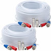 Picture of Tainston 2 Pack 200 Feet BNC Video Power Cable Wire Video Security Camera Wire with Connectors for CCTV Camera DVR Surveillance System