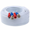 Picture of Tainston 2 Pack 200 Feet BNC Video Power Cable Wire Video Security Camera Wire with Connectors for CCTV Camera DVR Surveillance System