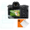 Picture of K&F Concept [3pcs Screen Protector for Nikon Z9 Z8 Camera & Hot Shoe Cover, Ultra Clear Tempered Glass Screen Protector + Top Screen Protector, Anti Scratch Bubble Free Ultra Resistant