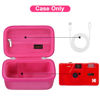 Picture of Canboc Carrying Travel Case for Kodak EKTAR H35/H35N/ M35/ F9/ M38 Half Frame Film Camera, Point and Shoot Camera Bag, Zipper Mesh Pocket fits Film, Batteries, USB Cable, Rosered (Case Only)
