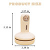 Picture of Mini Desk Vacuum Cleaner, cute animal shape USB Rechargeable Table Dust Cleaner Detachable Portable Handheld Vacuum Cleaner for Cleaning Eraser Crumbs,Dust,Piano,Hairs, Computer,Keyboard(White)