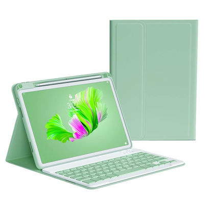 Picture of kaitesi Keyboard Case for iPad Pro 11 inch M4 Keyboard Case Magnetic Detachable Bluetooth Keyboard Cover Support Pencil Charging,Mint Green
