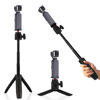 Picture of Selfie Stick Tripod for DJI Osmo Pocket 3 & 2 Camera, Mini Tripod Kit Black Tabletop Tripod Mount Portable Retractable Accessories Tripod Stand