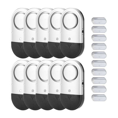 Picture of Window Alarm Sensors Door Alarms for Kids Safety, Home Security for Pool, Burglar Alarm, Dementia Patients Open Alarm(10Pack)