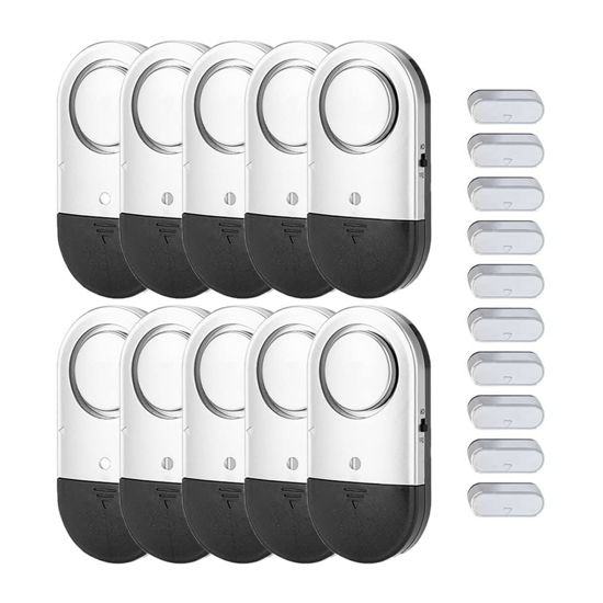 Picture of Window Alarm Sensors Door Alarms for Kids Safety, Home Security for Pool, Burglar Alarm, Dementia Patients Open Alarm(10Pack)