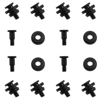 Picture of Zangc 3.5 Inches Hard Disk Shock Absorbing Screws Hard Disk Drive Screws PC Hard Disk Shock Absorption Rubber Washer Kit-12 Sets