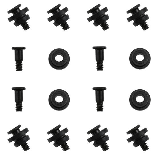 Picture of Zangc 3.5 Inches Hard Disk Shock Absorbing Screws Hard Disk Drive Screws PC Hard Disk Shock Absorption Rubber Washer Kit-12 Sets