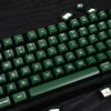 Picture of 142 Keys PBT Doubleshot SA Keycaps Green Translucent Keycaps Set Fit for 61/64/87/104/108 Cherry Mx Switches ISO ANSI Mechanical Keyboard