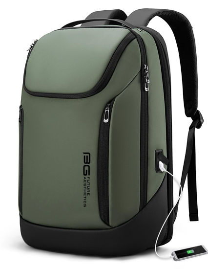 Picture of BANGE Business Smart Backpack Waterproof fit 15.6 Inch Laptop Backpack with USB Charging Port,Travel Durable Backpack