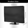 Picture of Computer Cover for Desktop Screen Cover Monitor Dust Cover 24 Inch Waterproof Cover Full Body Computer Screen Protective Sleeve, PC TV Monitor Dust Cover Desktop, Black (24"*18"*3.1")
