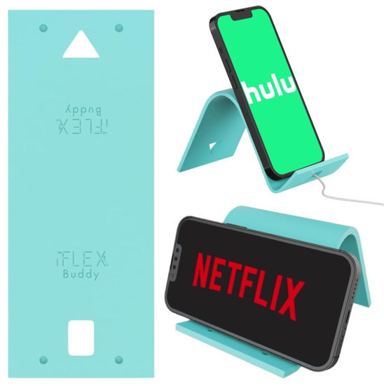 Picture of iFLEX Buddy Cell Phone and Tablet Stand Companion - Ideal for Air Travel, Work, and Home Use - Flexible Holder for All Mobile Devices - The Ultimate iPhone Cell Phone Stand Solution
