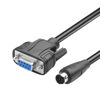 Picture of JSADZKJ RS232 DB9 to Mini DIN 8-Pin Serial Cable, DB9 9-Pin Male to Mini DIN 8-Pin Male Screw Terminal Adapter Cable DB9 to Mini DIN 8-Pin Audio Cable for Microphone Scanner Printer 3.28ft/1M