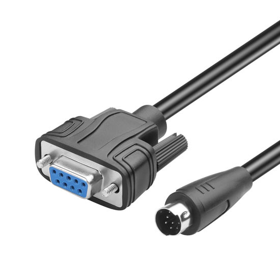 GetUSCart- JSADZKJ RS232 DB9 to Mini DIN 8-Pin Serial Cable, DB9 9-Pin ...