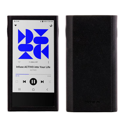 Picture of MITER Case for Astell&Kern P1 / Activo P1, Handmade Artificial PU Leather Cover for P1 (Black)