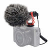 Picture of mcoplus VM-M03 Metal Shotgun Video Microphone Compact On-Camera Cardioid Directional Condenser Mini Recording Mic with Deadcat Windscreen for Smartphone DSLR Cameras and Camcorders Mac Tablet