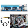 Picture of Mini Pcie to Pcie Adapter Mini Pci E 2.5Gbe Black Mini Pci E to Pci Express16X Extender Riser Adapter with Sata Power Cord for Video Card Mining