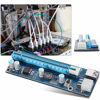 Picture of Mini Pcie to Pcie Adapter Mini Pci E 2.5Gbe Black Mini Pci E to Pci Express16X Extender Riser Adapter with Sata Power Cord for Video Card Mining