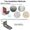 Picture of UYODM 2Pack Adhesive Metal Wall Mount Bracket Compatible with Wyze Cam Pan V3/Wyze Cam V4/ V2, VHB Stick On,No Drilling Mounting Bracket for Wyze Get The Best View,Two Ways Installation (Black)