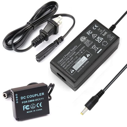 Picture of HY1C DMW-DCC11 Dummy Battery DC Coupler DMW-AC8 AC Power Adapter Kit for Panasonic Lumix DMC-GX7 GX85 GX80 G100 GF6 GX9 TX1 S6 ZS60 ZS70 ZS80 ZS100 ZS110 TZ100 LX100 II Cameras.