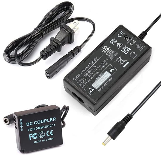 Picture of HY1C DMW-DCC11 Dummy Battery DC Coupler DMW-AC8 AC Power Adapter Kit for Panasonic Lumix DMC-GX7 GX85 GX80 G100 GF6 GX9 TX1 S6 ZS60 ZS70 ZS80 ZS100 ZS110 TZ100 LX100 II Cameras.