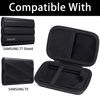 Picture of co2CREA Hard Case Compatible with Samsung T7 Shield T9 Portable SSD Solid State Drive (Black Case)