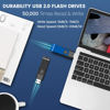 Picture of USB Flash Drives 10 Pack 2GB Flash Drive - AGECASH A USB 2.0 Thumb Drive USB Stick Jump Zip Drive Flashdrive, USB Memory Stick Pendrive for Data Storage & Transfer with 10PCS Lanyard (Multi-Colored)