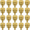 Picture of HELIFOUNER 20 Pieces 6-32 Thread, Gold Color Anodized Aluminum Computer Case Thumbscrews, Thumb Screws for Computer Case/Cover/Power Supply/Hard Drives