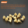 Picture of HELIFOUNER 20 Pieces 6-32 Thread, Gold Color Anodized Aluminum Computer Case Thumbscrews, Thumb Screws for Computer Case/Cover/Power Supply/Hard Drives