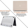Picture of GABraden Compatible with MacBook pro 13 inch Case,2020-2016(A2338 M1 A2159 A2251 A2289 A1989 A1706) with Touch ID and 2 Pack Keyboard Protectors,Faux Skin Plush Laptop Hard Shell (Beige Plush)