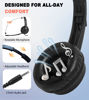 Picture of Ladont Bulk Headset with Microphone for Classroom School (10 Pack),Noise Cancelling Computer Headphones with Microphone for Office,Durable 3.5mm Wired Headset with Mic for Computer Laptop PC