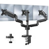 Picture of MOUNT PRO Triple Monitor Mount, 3 Monitor Desk Arm fits Three Max 27" LCD Computer Screens, up to 17.6lbs Each, Premium Gas Spring Monitor Stand with Tilt Swivel Rotation, Vesa Mount 75x75,100x100