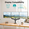 Picture of MOUNT PRO Triple Monitor Mount, 3 Monitor Desk Arm fits Three Max 27" LCD Computer Screens, up to 17.6lbs Each, Premium Gas Spring Monitor Stand with Tilt Swivel Rotation, Vesa Mount 75x75,100x100