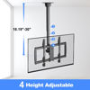 Picture of XINLEI Ceiling TV Mount Fits Most 37-75 inch LCD LED Plasma Panel Display with Max VESA 600x400mm Loaded up to 110lbs Swivel and Tilt TV Bracket Height Adjustable MC61A