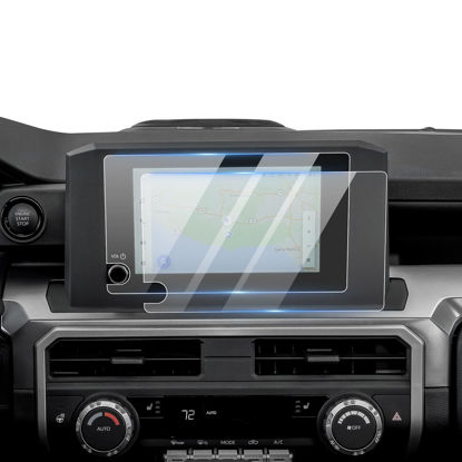 Picture of Karltys 2 Pack 2024 2025 Tacoma Screen Protector for Toyota Tacoma SR /SR5 /TRD PreRunner 8-Inch Touchscreen, 9H Tempered Glass for 2024 2025 Tacoma Accessories Navigation Screen Cover Anti Glare