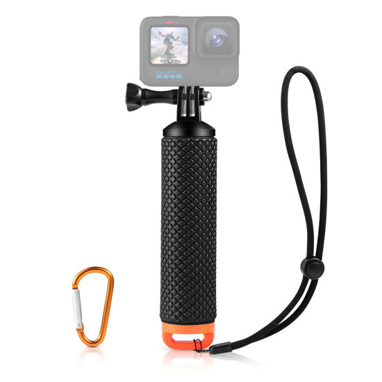 Picture of Yullmu Floating Hand Grip, Waterproof Pole Mount for GoPro Hero 9/8/7/6/5/4/3/3+/2/1 Session, Handle Mount Accessories for Fusion AKASO DJI Osmo Action Cameras
