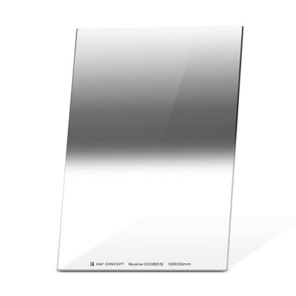 Picture of K&F Concept 100X150mm Reverse GND8(3 Stop) Graduated Neutral Density Filter with 28 Multi-Layer Coatings Compatible with Cokin Z Holder