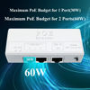 Picture of Poe Extender, 1 in 2 Out PoE+ Repeater, 10/100Mbps, Extends 250m, 60W Comply with IEEE802.3af/at for PoE Switch/Injector and Security POE Camera Over Cat5/6 Cable
