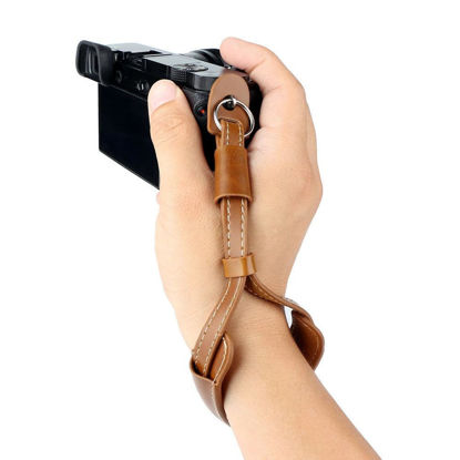 Picture of Keabroir Camera Hand Wrist Strap Leather Hand Strap compatible for Fujifilm X-T5 X-T30 X-T20 X-T4 X-T3 X100V X100F Sony A6000 A6100 A6300 A6400 A6500 A6600 A6700 & More Mirrorless cameras