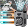 Picture of CAZOKASI Upgrade Waist Clip Fan Wearable Fan Portable Personal Body Fan Powerful 8000mAh Upto 23H Cooling and Heatstroke Prevention Fan (Grey / 8000mAh)