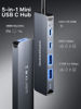 Picture of USB-C HUB, DockteckExpand USB C to USB Adapter (5 in 1) with 4K HDMI, 100W Power Delivery, 5Gbps USB-C Data Port & 2 5Gbps USB-A Data Ports for MacBook Pro/Air, iPad Pro/Air, Dell XPS and More